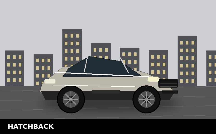 Unbranded hatchback